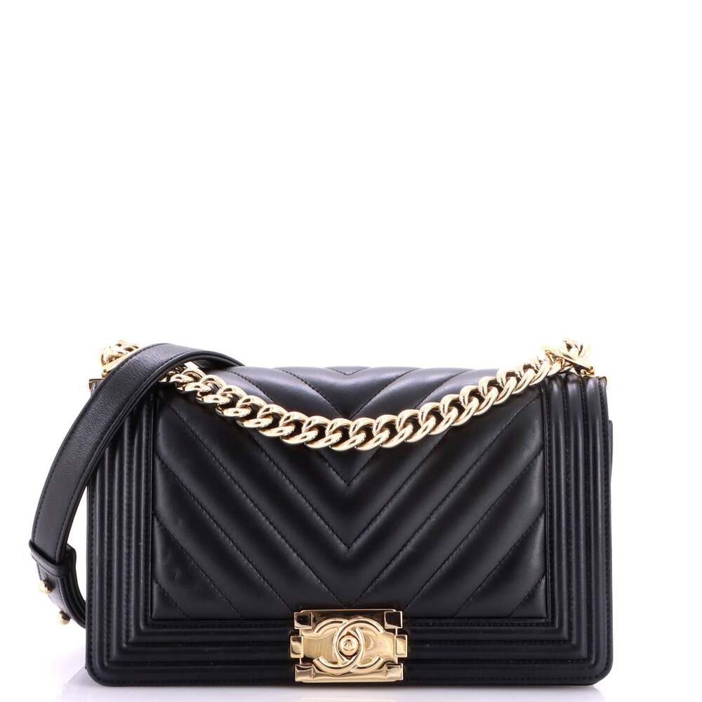 Chanel Boy Flap Bag Chevron Lambskin #343391C33B
